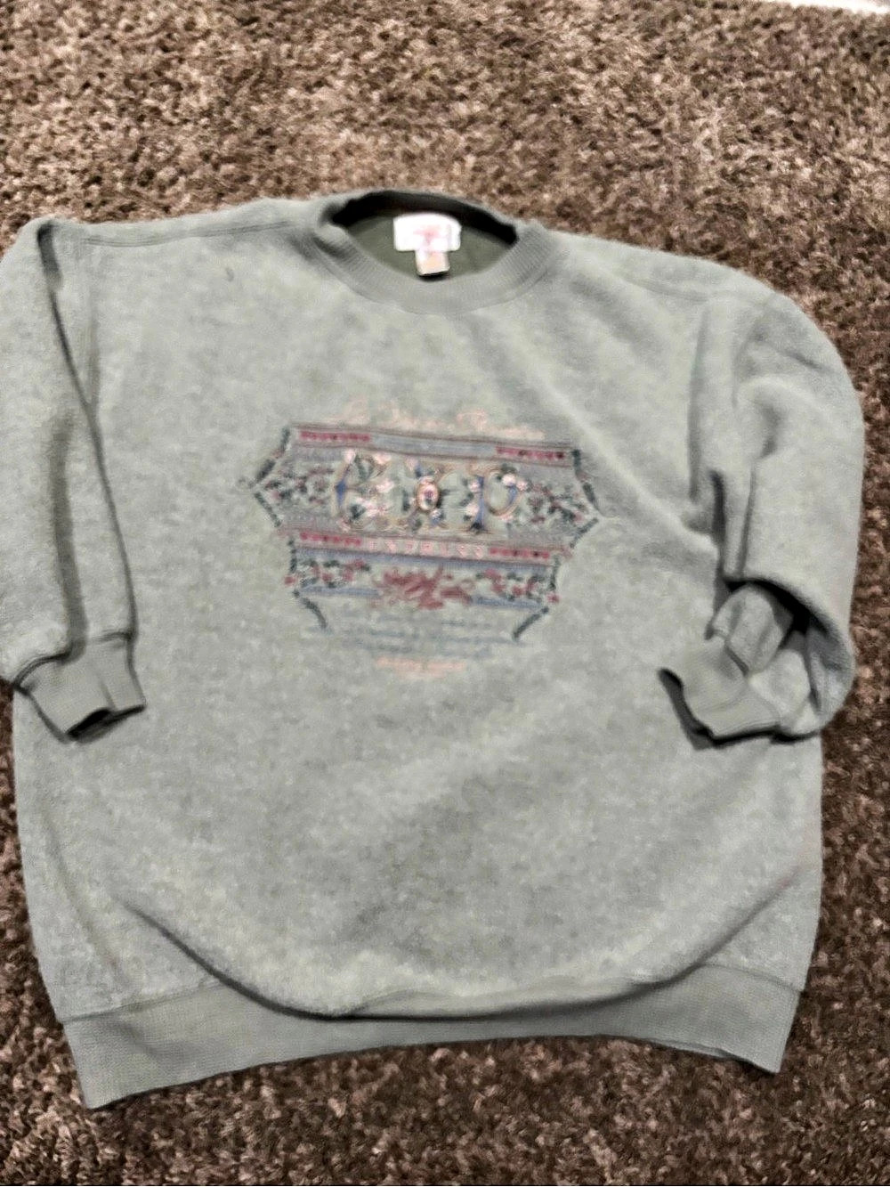 Vintage Express Athletique Graphic Sweatshirt in Gray Size Medium